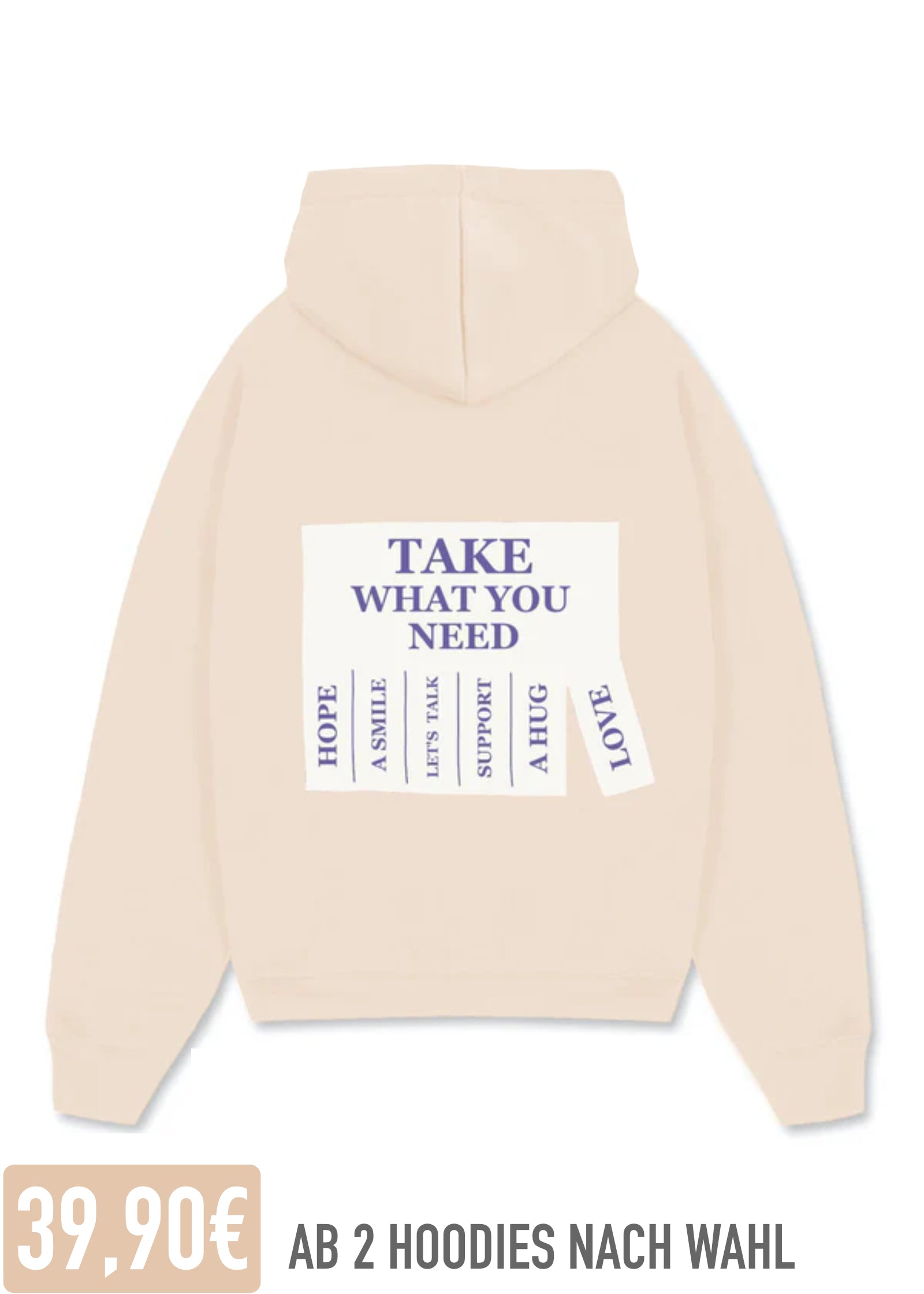 TAKE WHAT YOU NEED (CREME)