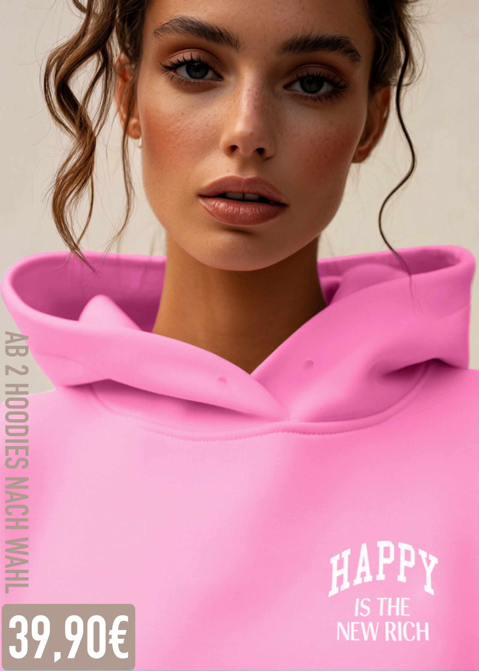 HAPPY IS THE NEW RICH MINI (PINK)